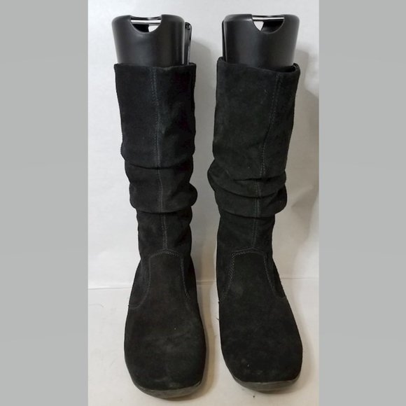 naturalizer natural soul black suede boots  size - Picture 1 of 5